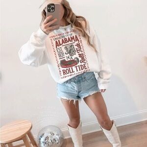 University of Alabama Roll Tide Graphic Sweatshirt Small-3X